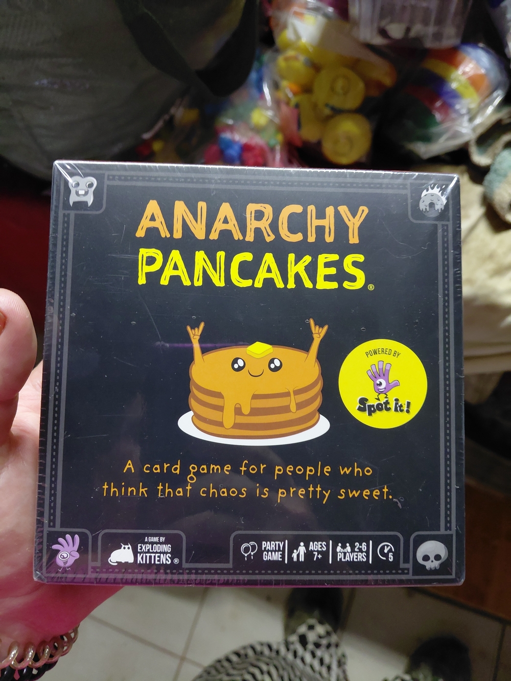 Anarchy Pancakes Card Game by Exploding Kittens - Black
